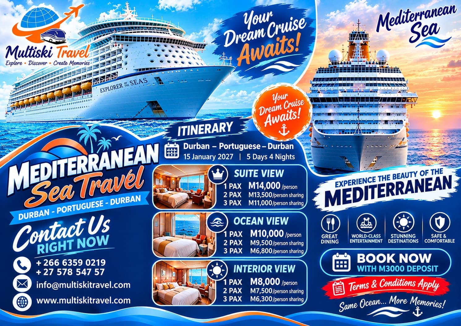 Durban–Portuguese Cruise Adventure - January 2027